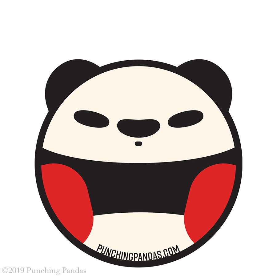 bevind zich vergeten Discrepantie Pak Panda Circle Sticker / Punching Pandas